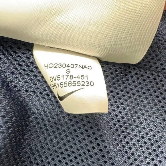 Nike Pumas UNAM Mens Navy Blue Hooded Windbreaker Jacket DV5178-451 Small